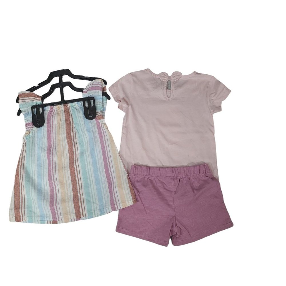 NWT Carters Toddler 3 Piece Unicorn Outfit Short Set. 2T/3T/5T. - Picture 2 of 4